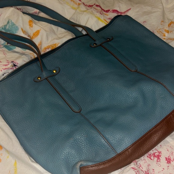 Fossil Felicity Gem Blue Tote - Picture 3 of 6